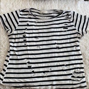 Stripes and cut up holes